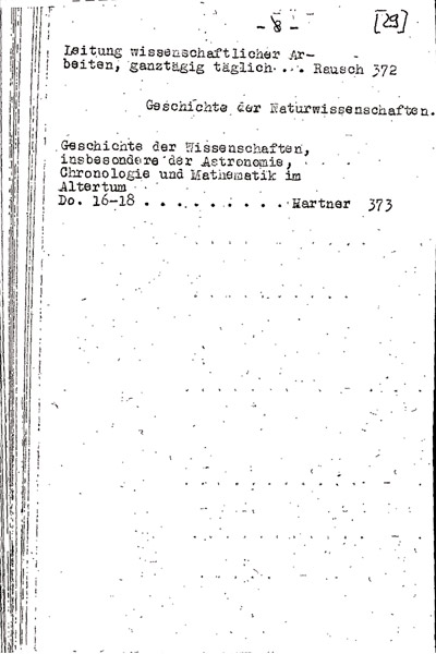 Vorlesungsverzeichnis SS 1946 2