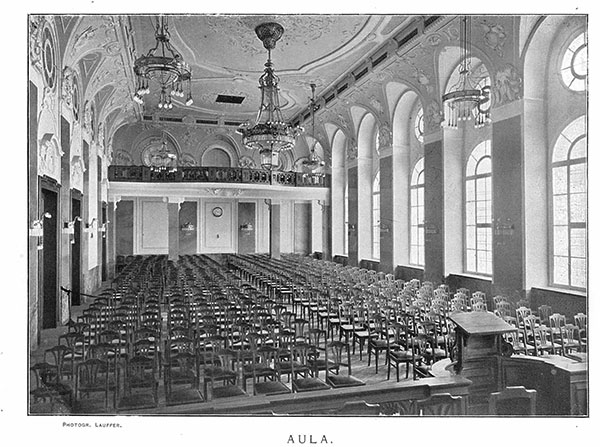 Jügelhaus 1907 Aula